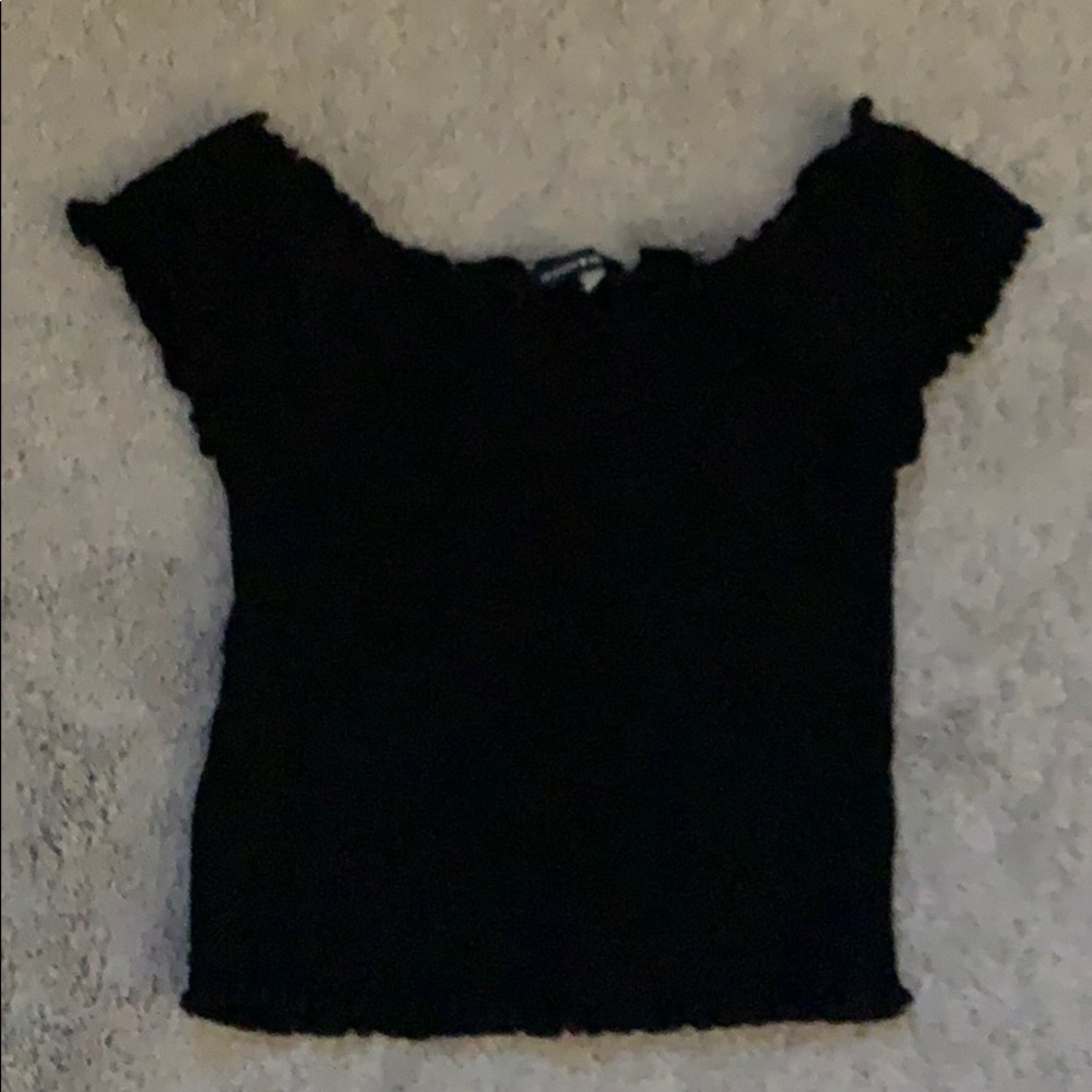 Brandy Melville Black Crop top
